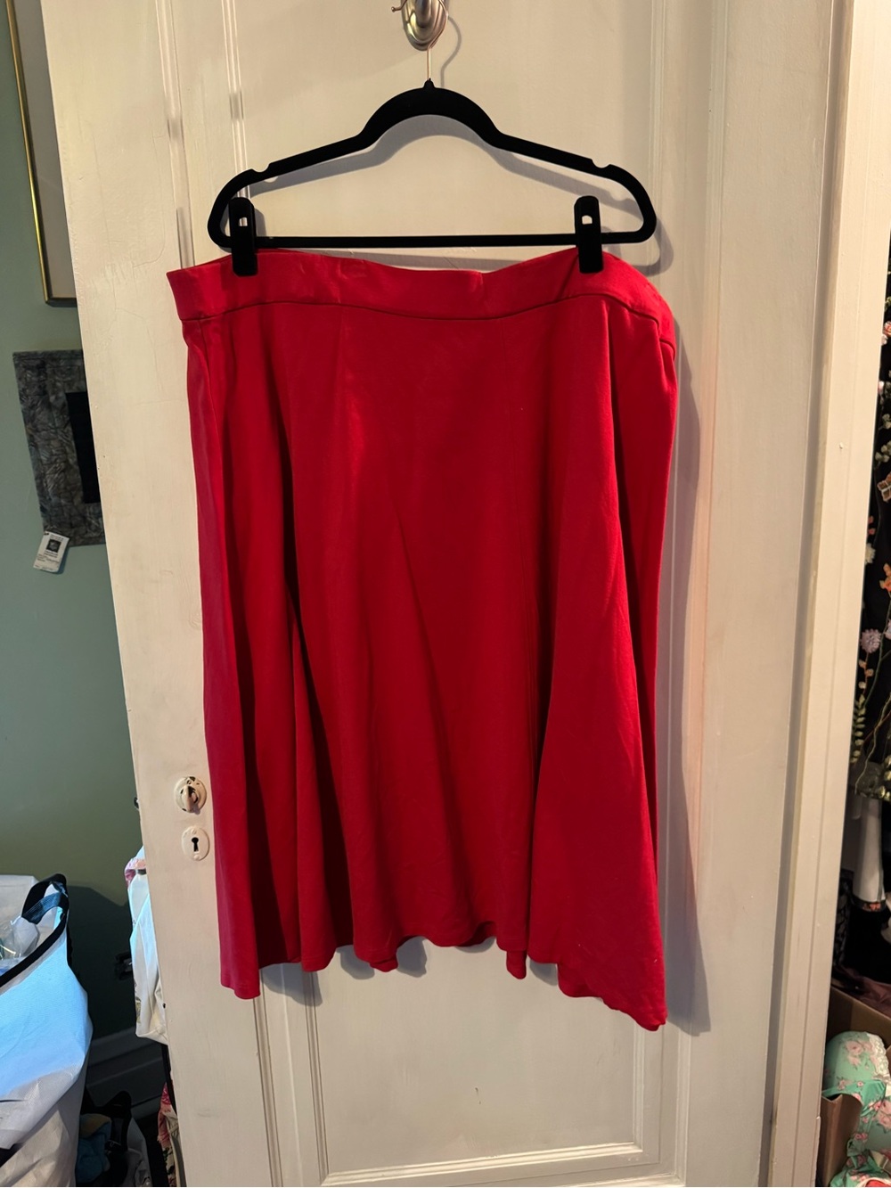 Lane Bryant Bright Red A-Line Skirt